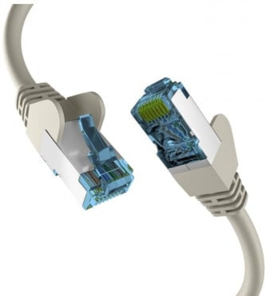 EFB RJ45 PATCHKABEL met CAT7 ROHKABEL GRAU 10m