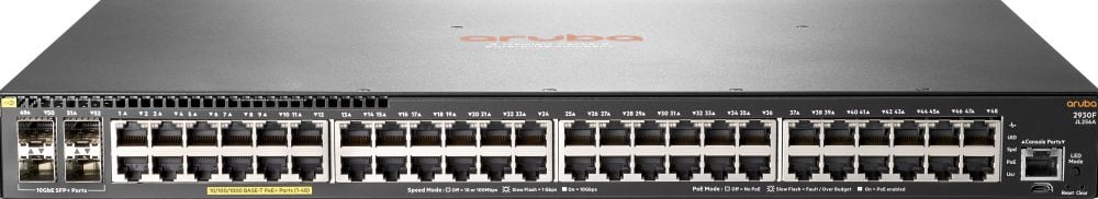 HPE Aruba 2930F 48G PoE+ 4SFP+ - Switch