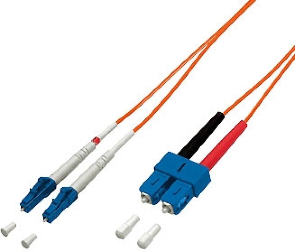 Equip LWL Patchkabel LC -> SC 2,00m Multimode Duplex OM1 Polybeutel