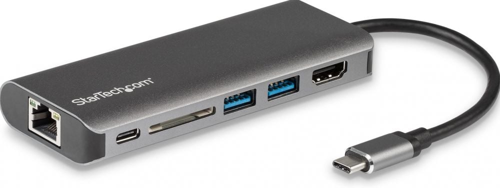 StarTech.com USB-C Multiport Adapter w/ SD Slot - PD