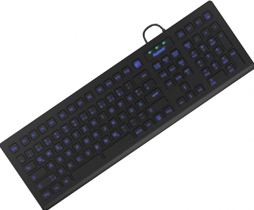 keyboard Keysonic KSK-8031INEL-B (DE) Industrietastatur zwart
