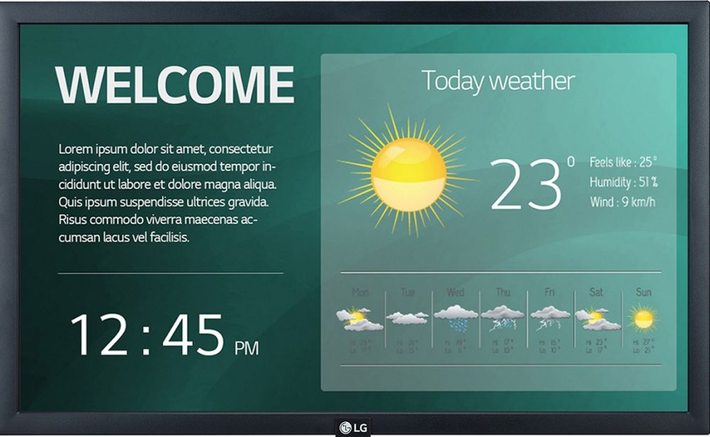 LG 22SM3G-B - 22" diagonale klasse (21.5" zichtbaar)