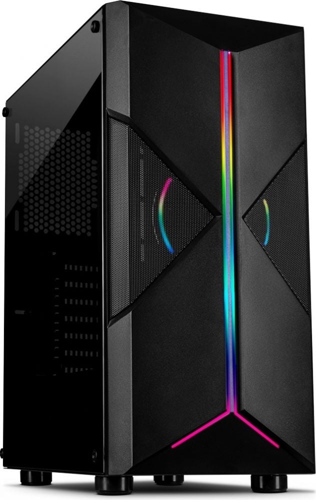 Inter-Tech Gaming-Behuizing IT-3306 Cavy.1X120mm ARGB-koeler,s retail
