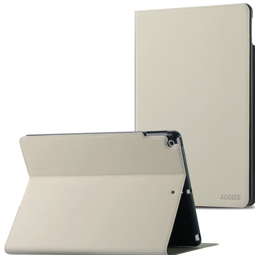 Accezz Classic Tablet Case iPad 9 (2021) 10.2 inch / iPad 8 (2020) 10.2 inch / iPad 7 (2019) 10.2 inch - Greige