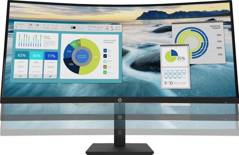HP 1440 pixels Quad HD LED Black