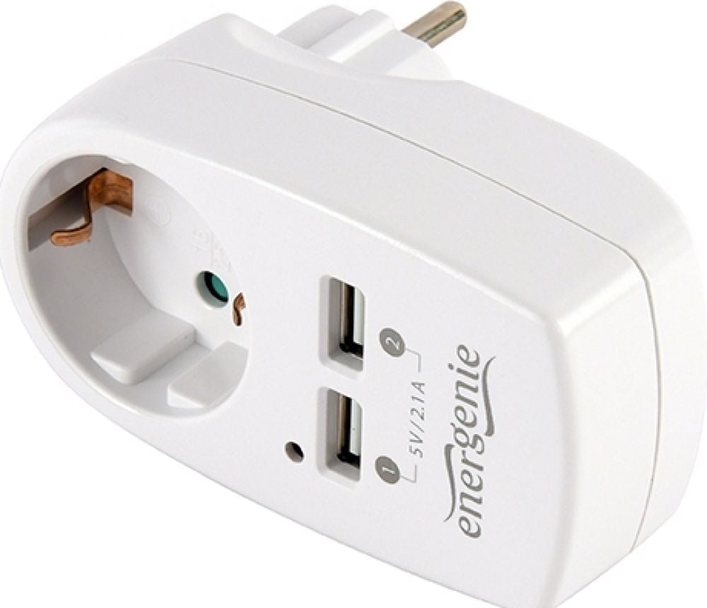 GEMBIRD USB-Lader 2-Port 5V/2.1A weiÃ
