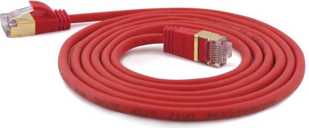 Wantec Patchkabel SSTP CAT7 Ste. CAT6a d=4mm 1,50m rood