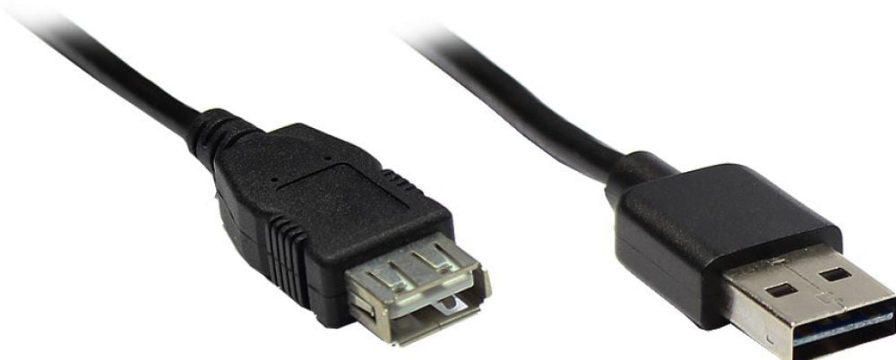 Good Connections USB2.0 verleng A-St.-A-Bu. zwart. 2m