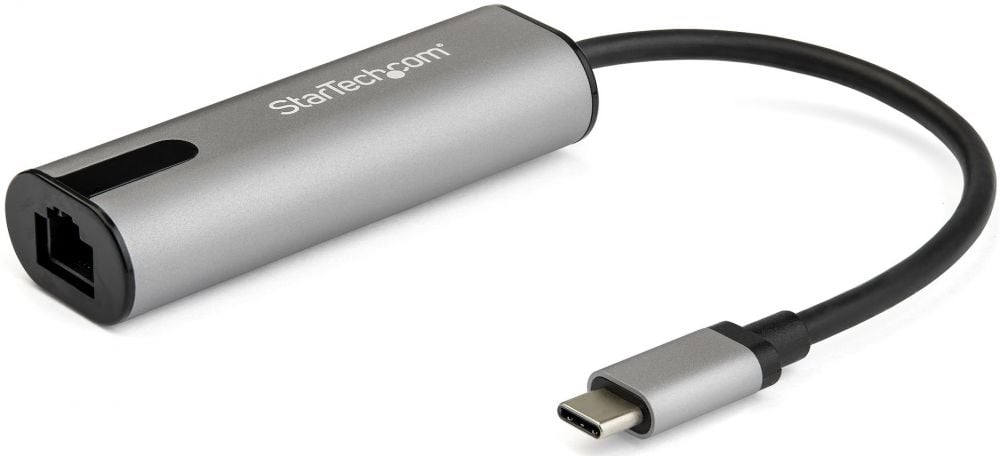 StarTech.com 2.5GbE USB C naar Ethernet Adapter NBASE-T NIC, USB 3.0 Type C 2.51 Gigabit100 Mbps Multi Speed Netwerk, USB 3.1 Laptop naar RJ45LAN, TB3