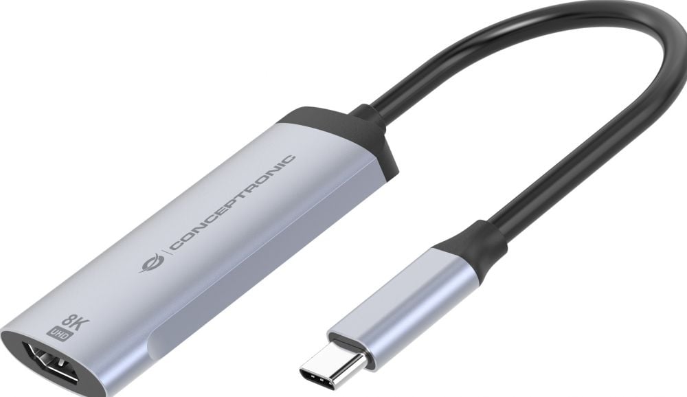 CONCEPTRONIC Adapter USB-C -> 2.1 HDMI Adapter 8K 60Hz grijs