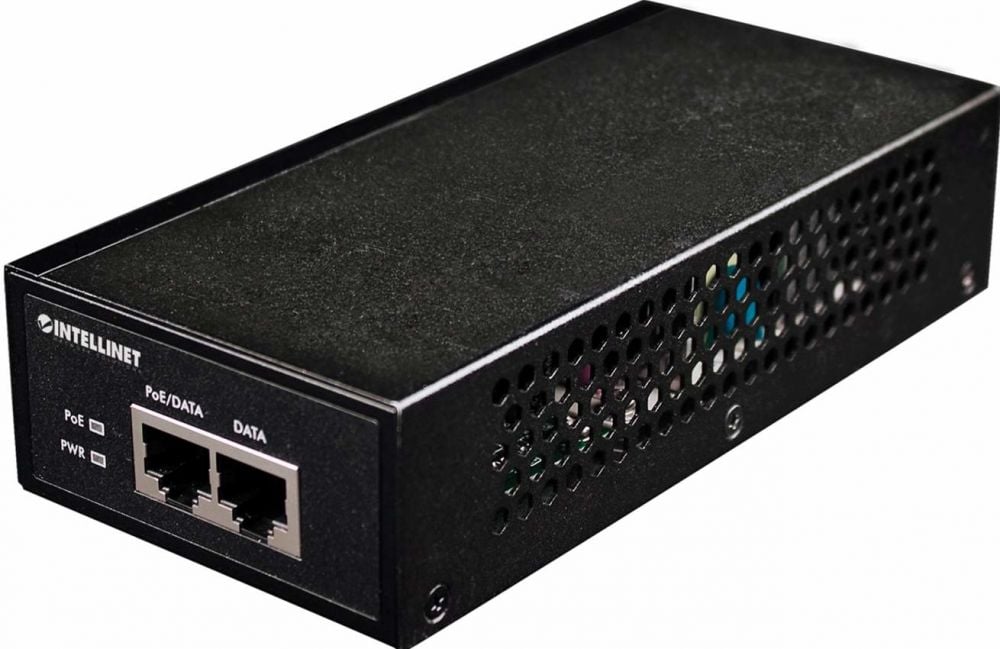 Intellinet PoE+ Injektor 1-Port Gigabit 30W zwart