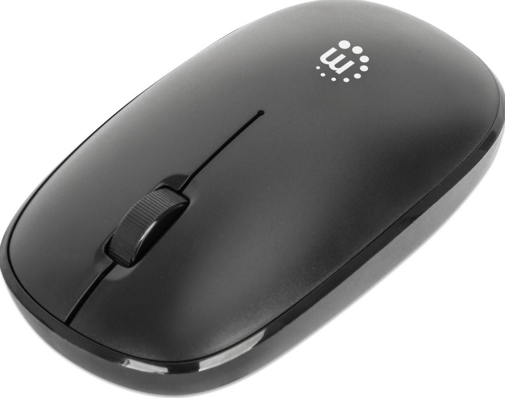 Manhattan MW3050 Kabellose USB-muis 3 toetsen Mausrad zwart