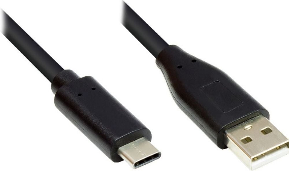 Good Connections USB2.0 Kabel A-C zwart. 2m