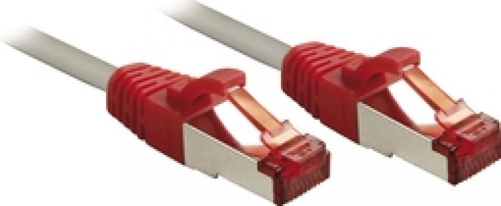 Lindy Patchkabel Cat6 CrossOver S/FTP grijs/rood 10m