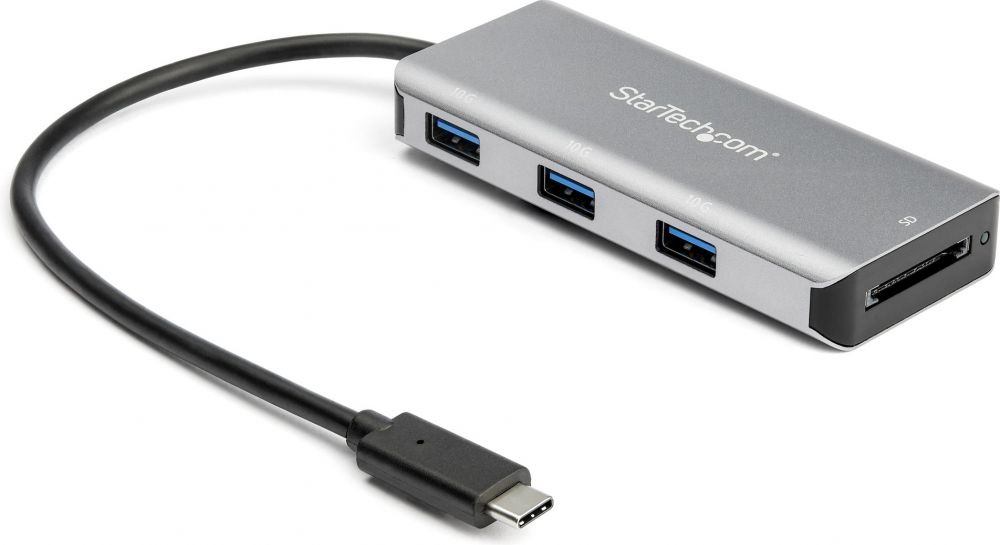 StarTech.com 3-poorts USB-C hub met SD kaartlezer - 10 Gbps
