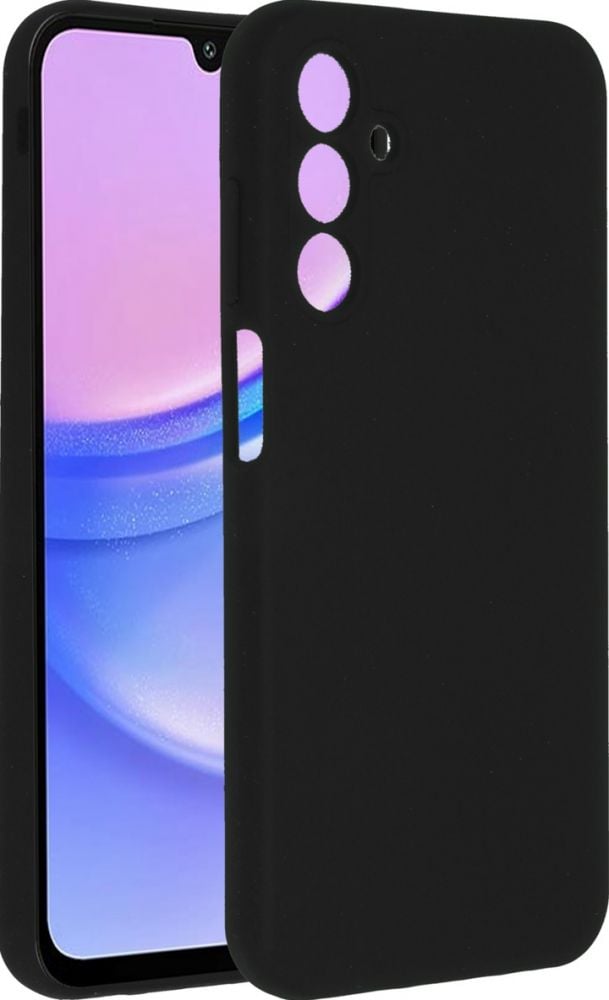 Accezz Liquid Silicone Backcover Samsung Galaxy A15 (5G/4G) - Zwart