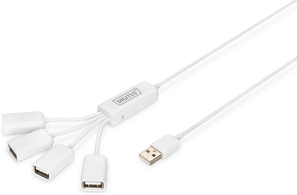 DIGITUS DA-70216 Slim Spider USB Hub - Hub