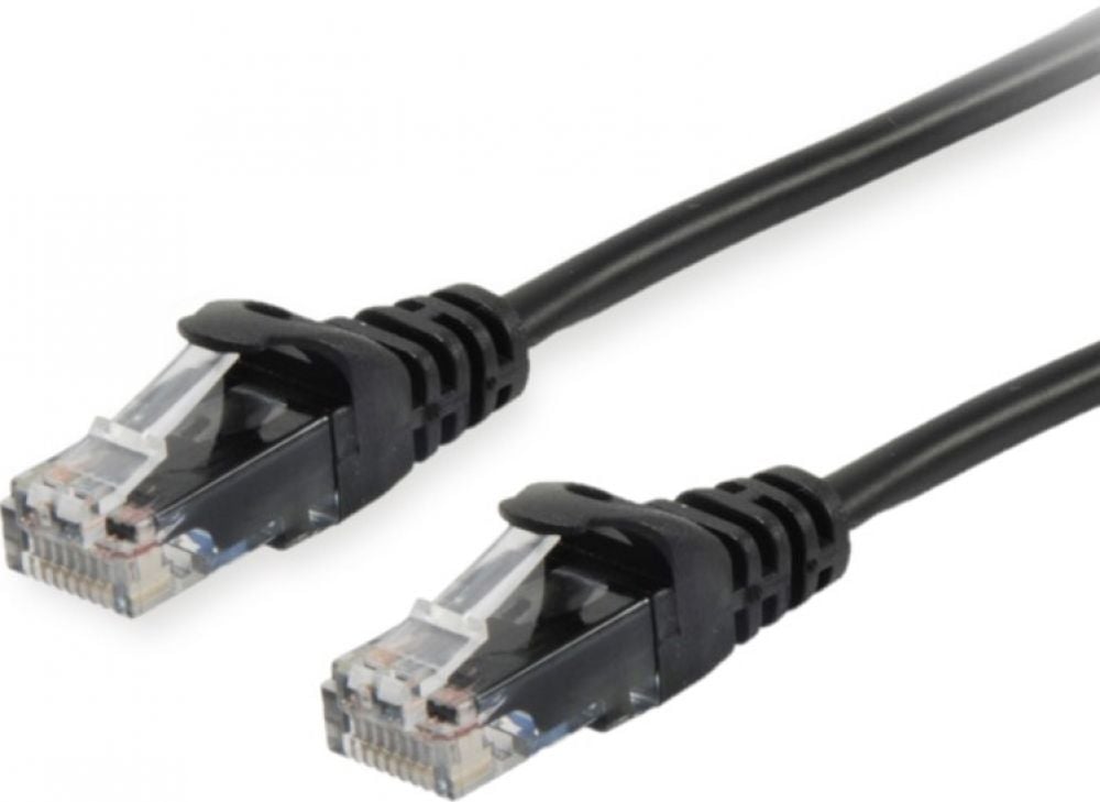 Equip Patchkabel Cat6A U/UTP 2xRJ45 0.15m zwart