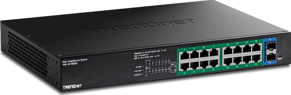 TRENDnet 18-Port Gigabit EdgeSmart PoE+ Switch