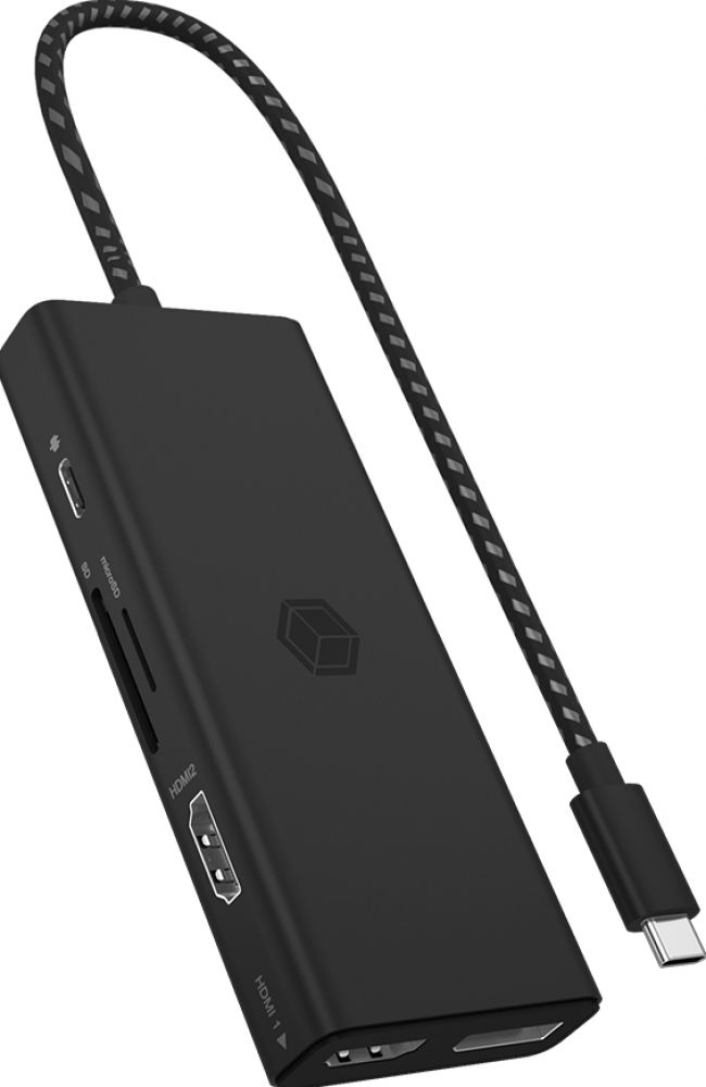 RAIDSONIC Dockingstation IcyBox USB Type-C mit dreifacher Videoausgabe retail