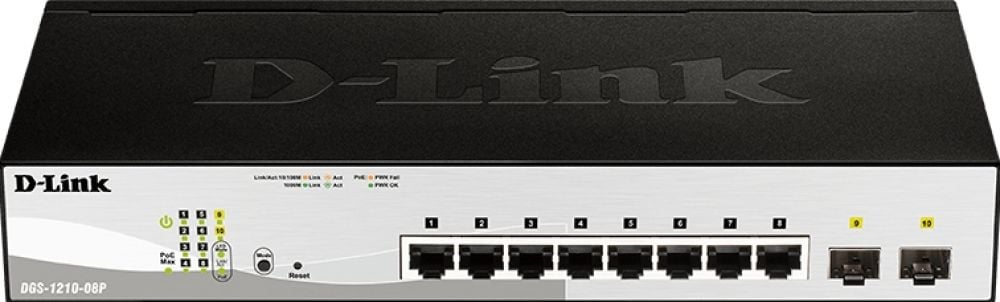 D-Link Web Smart DGS-1210-08P - Switch