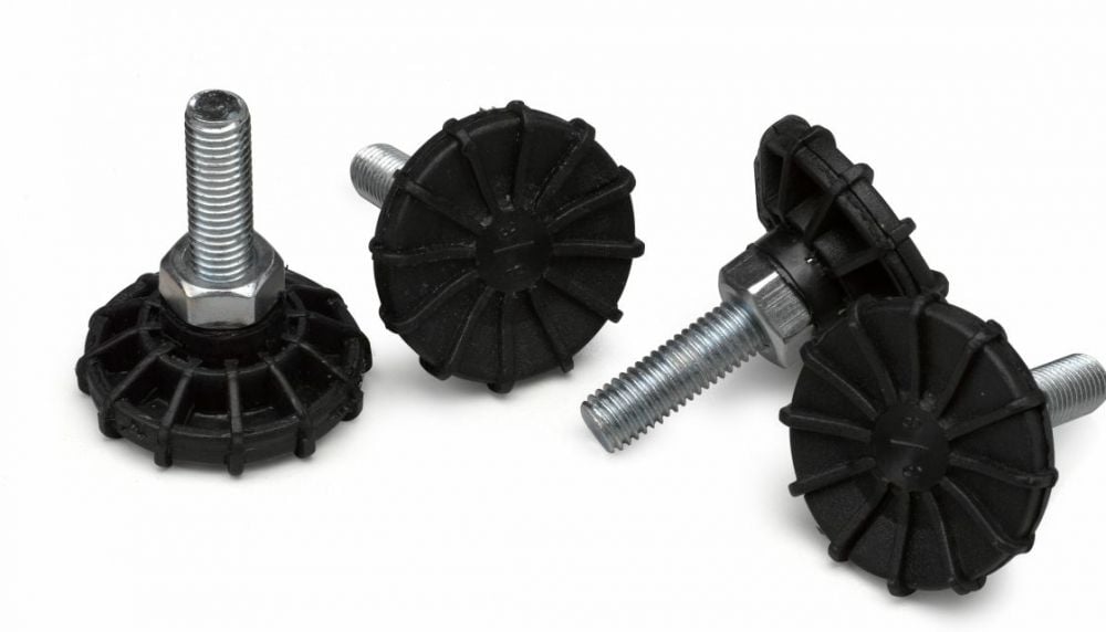 Equip Füße voor Serverschränke 4Stk 60mm zwart
