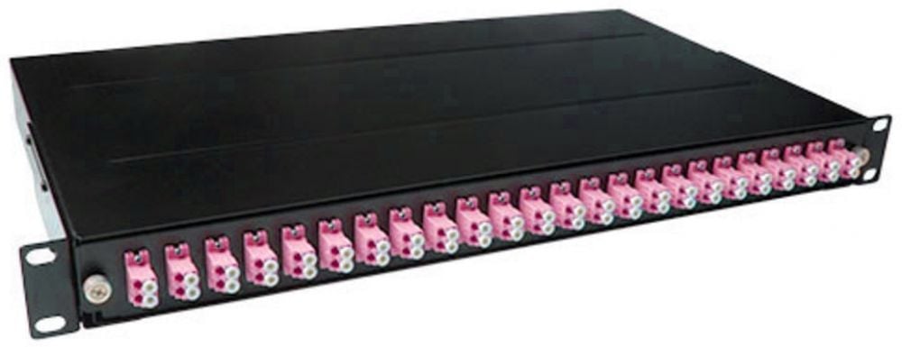 FIBER PANEL 24XDUPLEX LC OM4. 1 stk